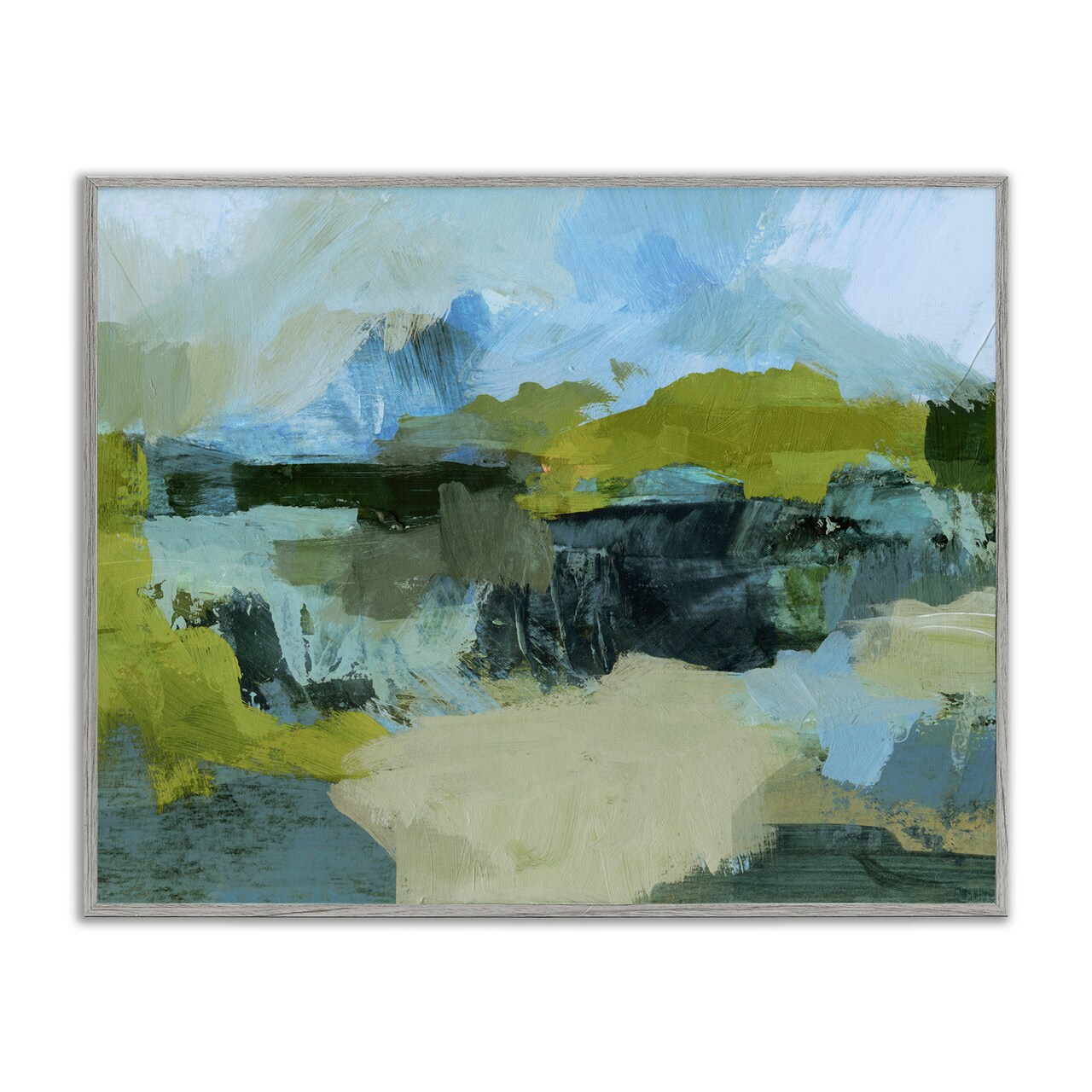 Stupell Industries Expressive Landscape Abstract Framed Giclee Wall Art Design by Victoria Barnes